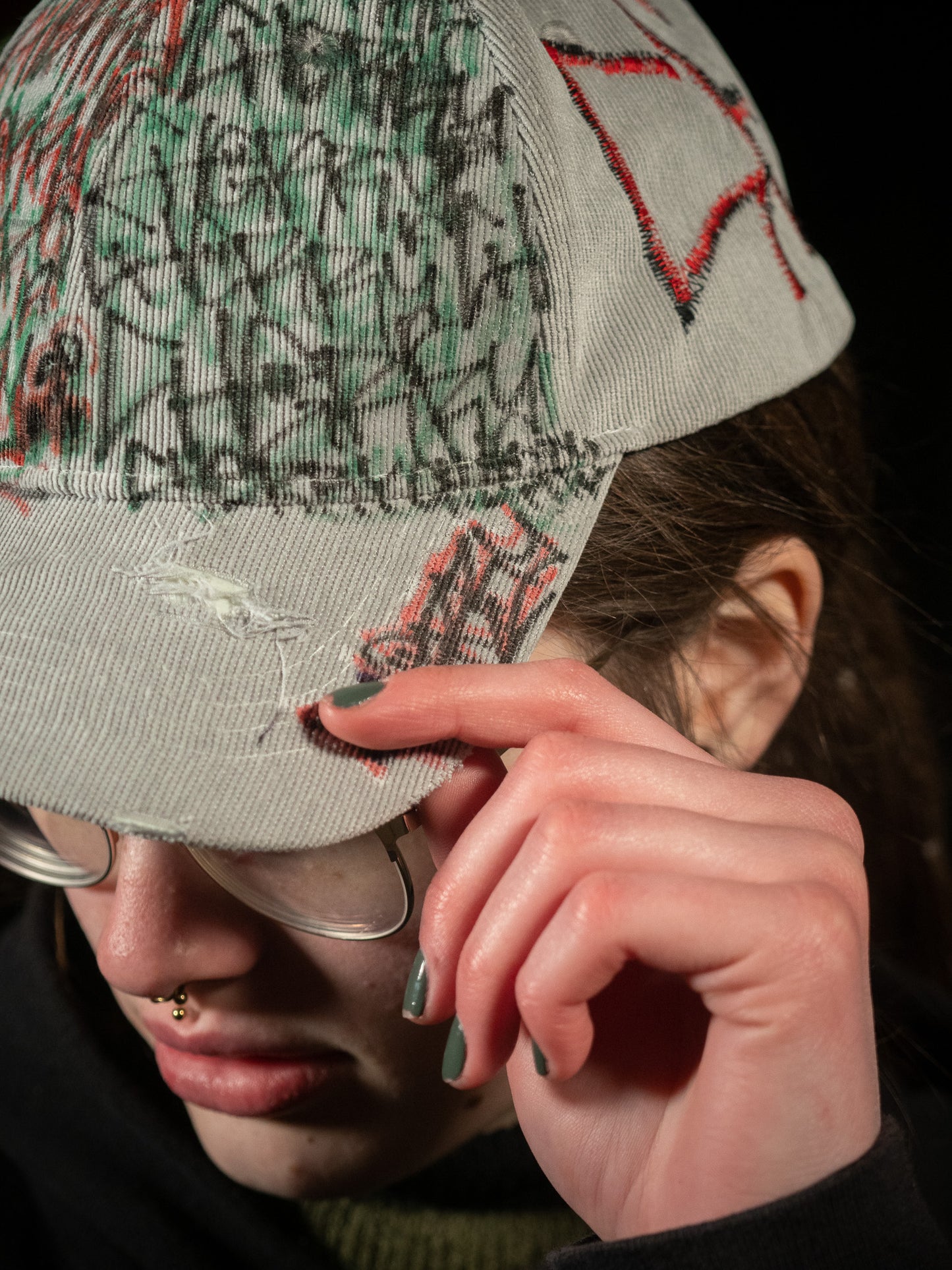 Tagged cap - Cherry Tree