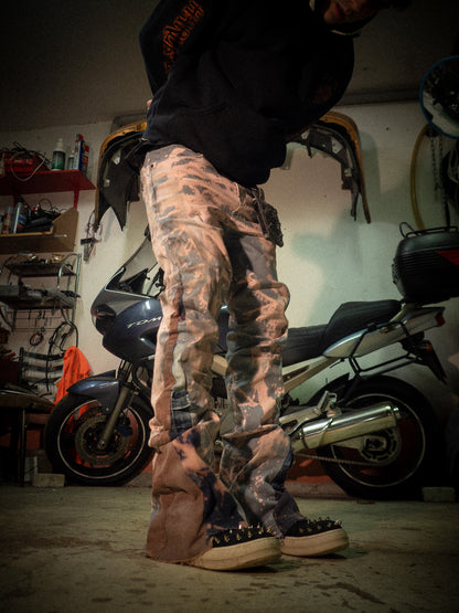 Leather Flared Pants