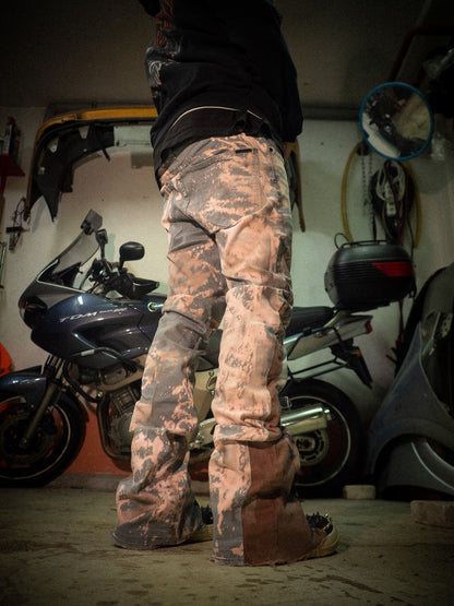 Leather Flared Pants