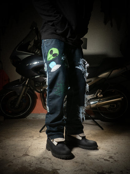 Alien UFO Jeans